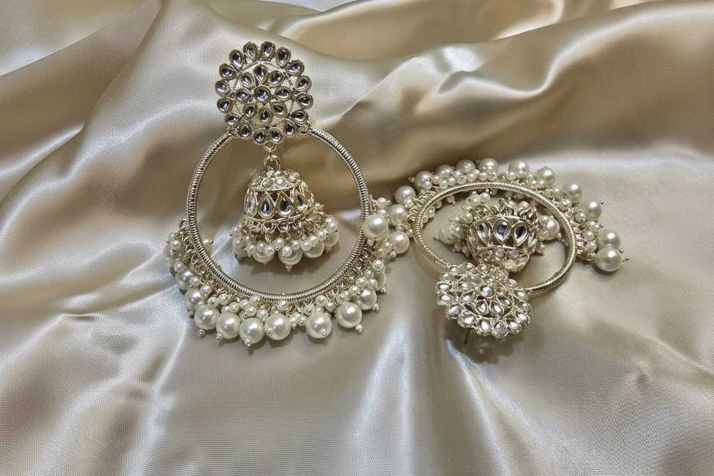 ELEGANT MOTI JHUMKAS