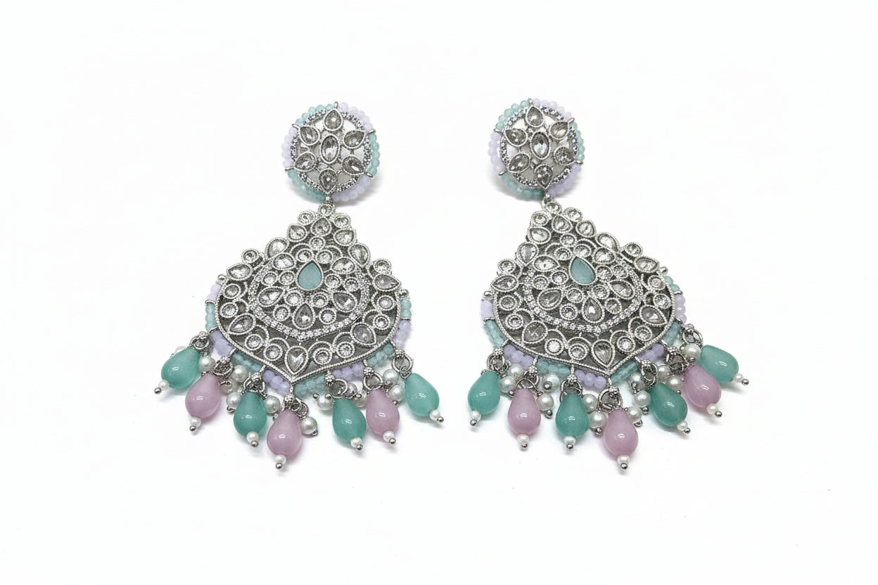 STERLING SILVER STATEMENT EARRINGS