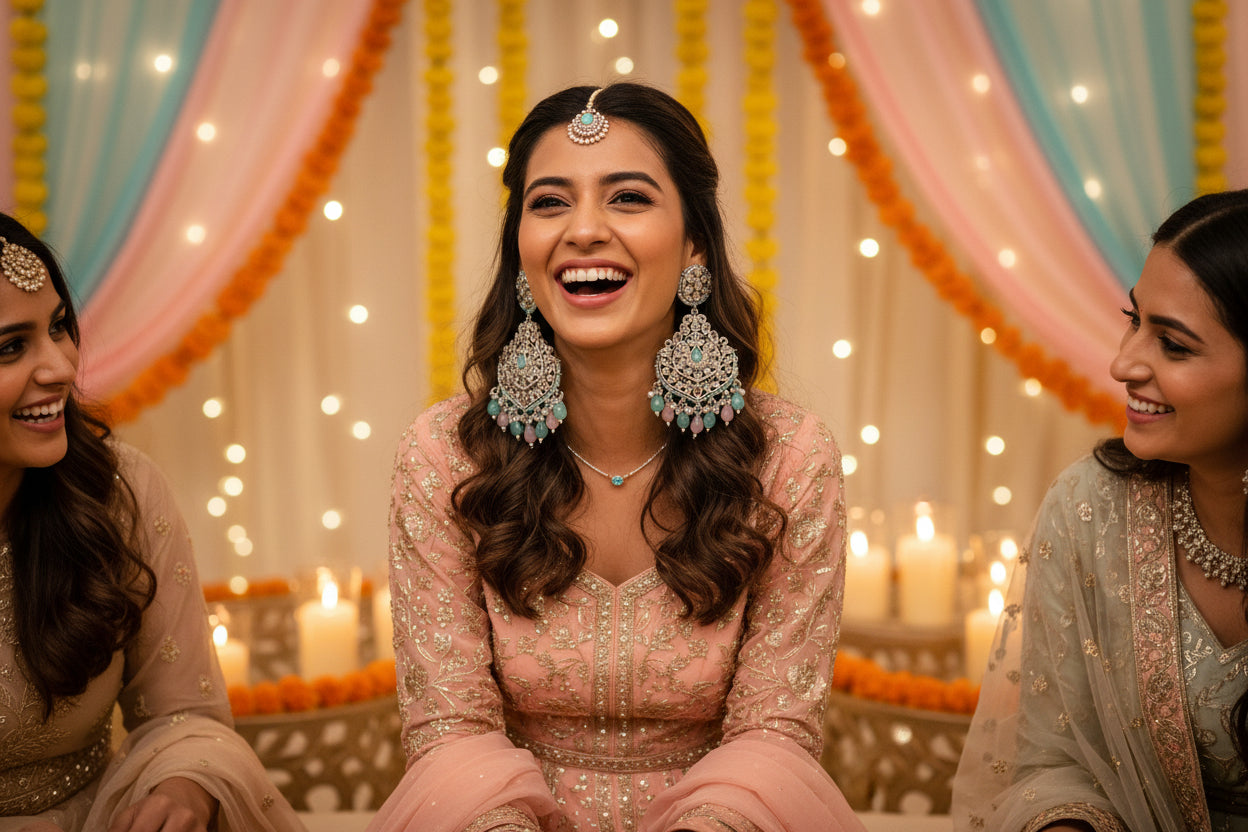 STERLING SILVER STATEMENT EARRINGS