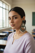 EVERYDAY GREEN OXIDISED EARRINGS