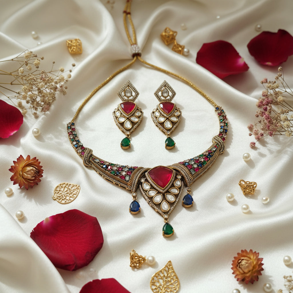 Glamour Mosanite  Necklace