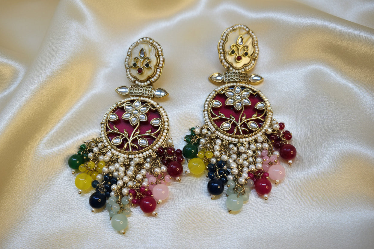 Elegant Kundan Earrings