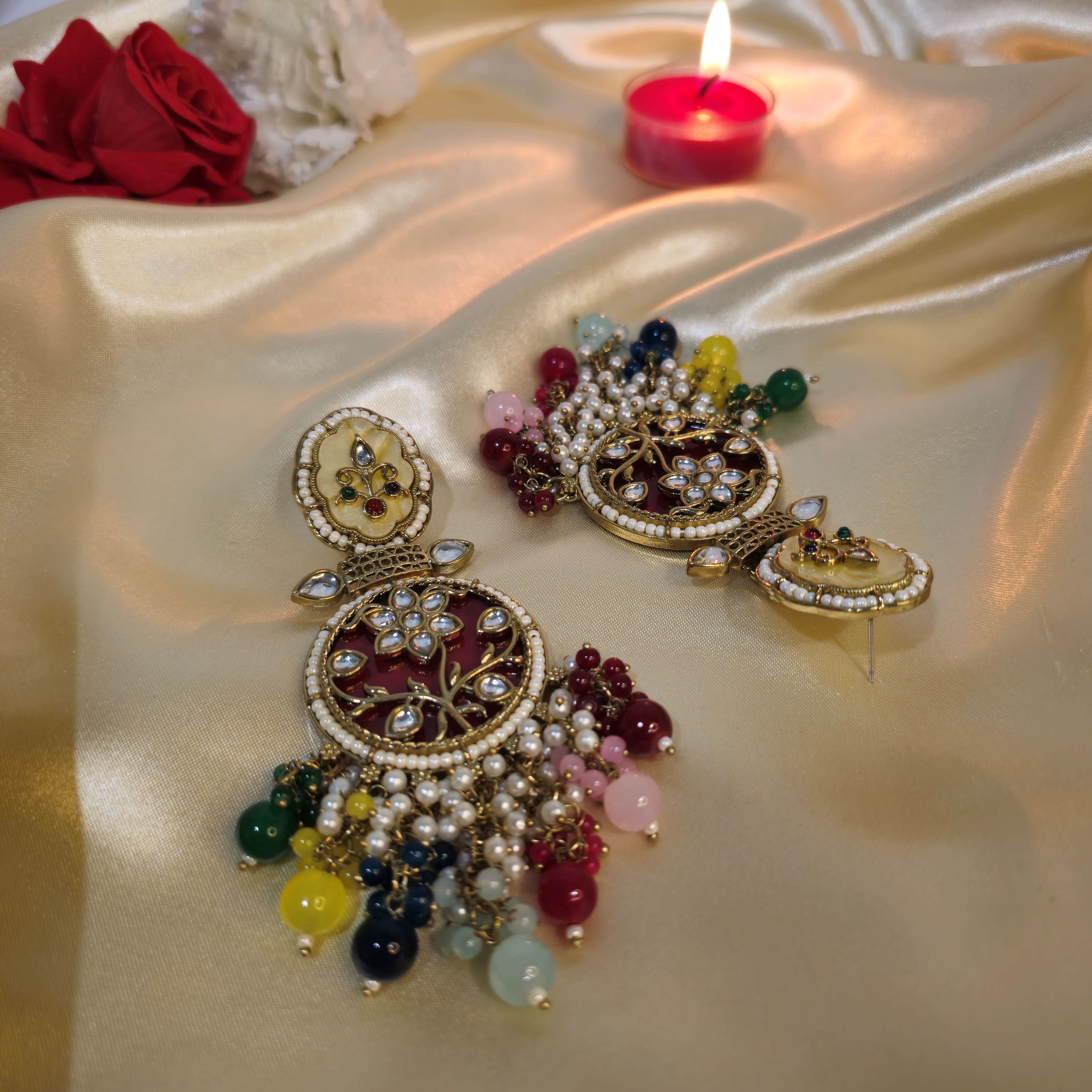 Elegant Kundan Earrings