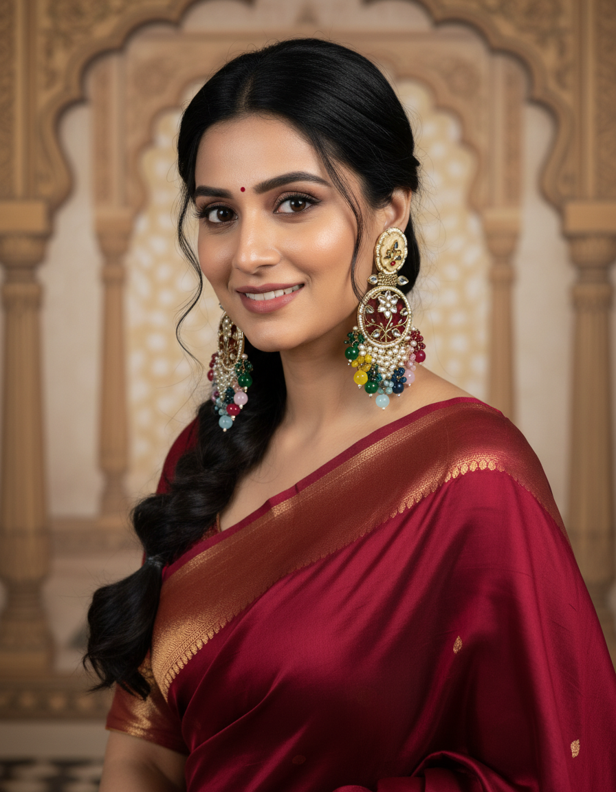 Elegant Kundan Earrings